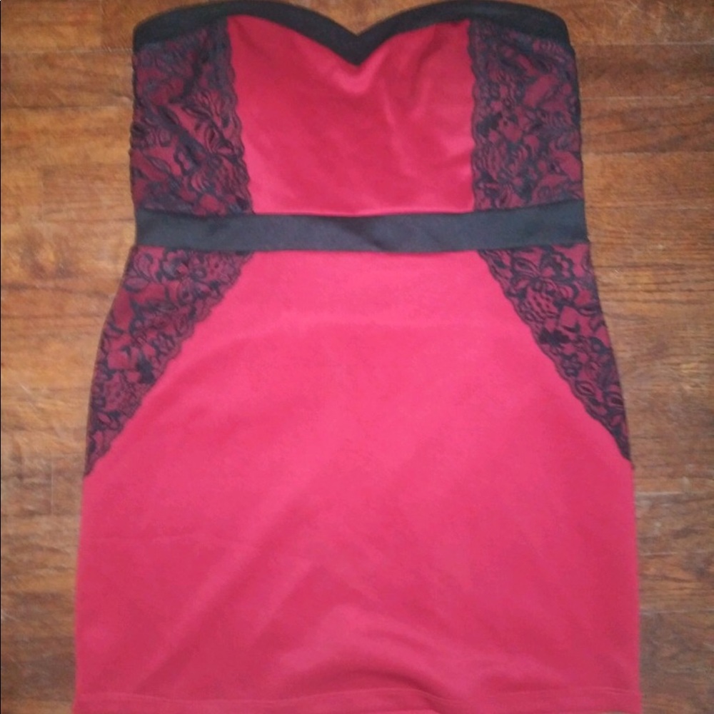 DOTS Fitted Strapless Dress